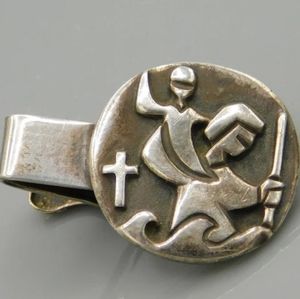 Retired James Avery Sterling Tie Clip, St Christopher Gorgeous 😍